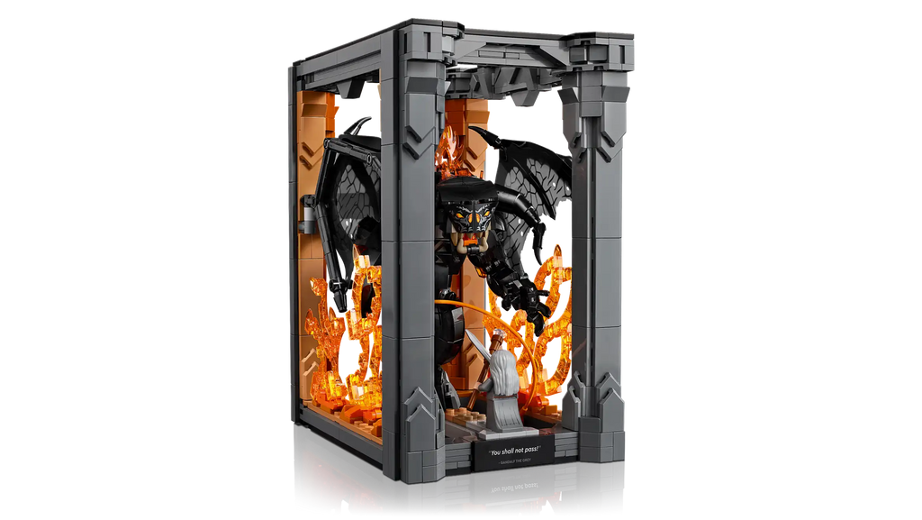 Compatible - Icons - 10367 - The Lord of The Rings - Balrog Book Nook - 1201 Pieces