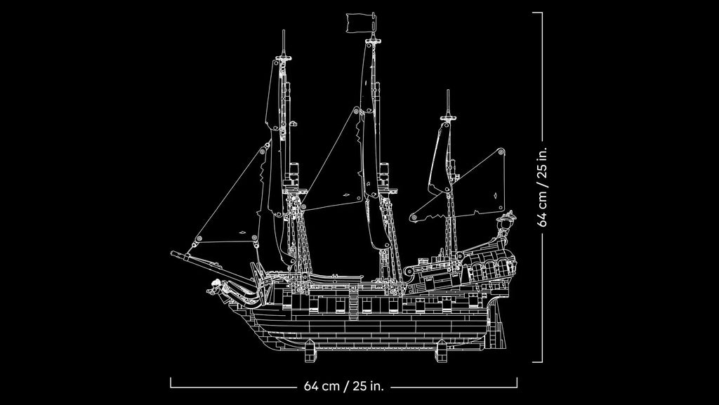Compatible - Icons - 10365 - Pirates of the Caribbean - Jack Sparrow’s Pirate Ship - 2862 Pieces