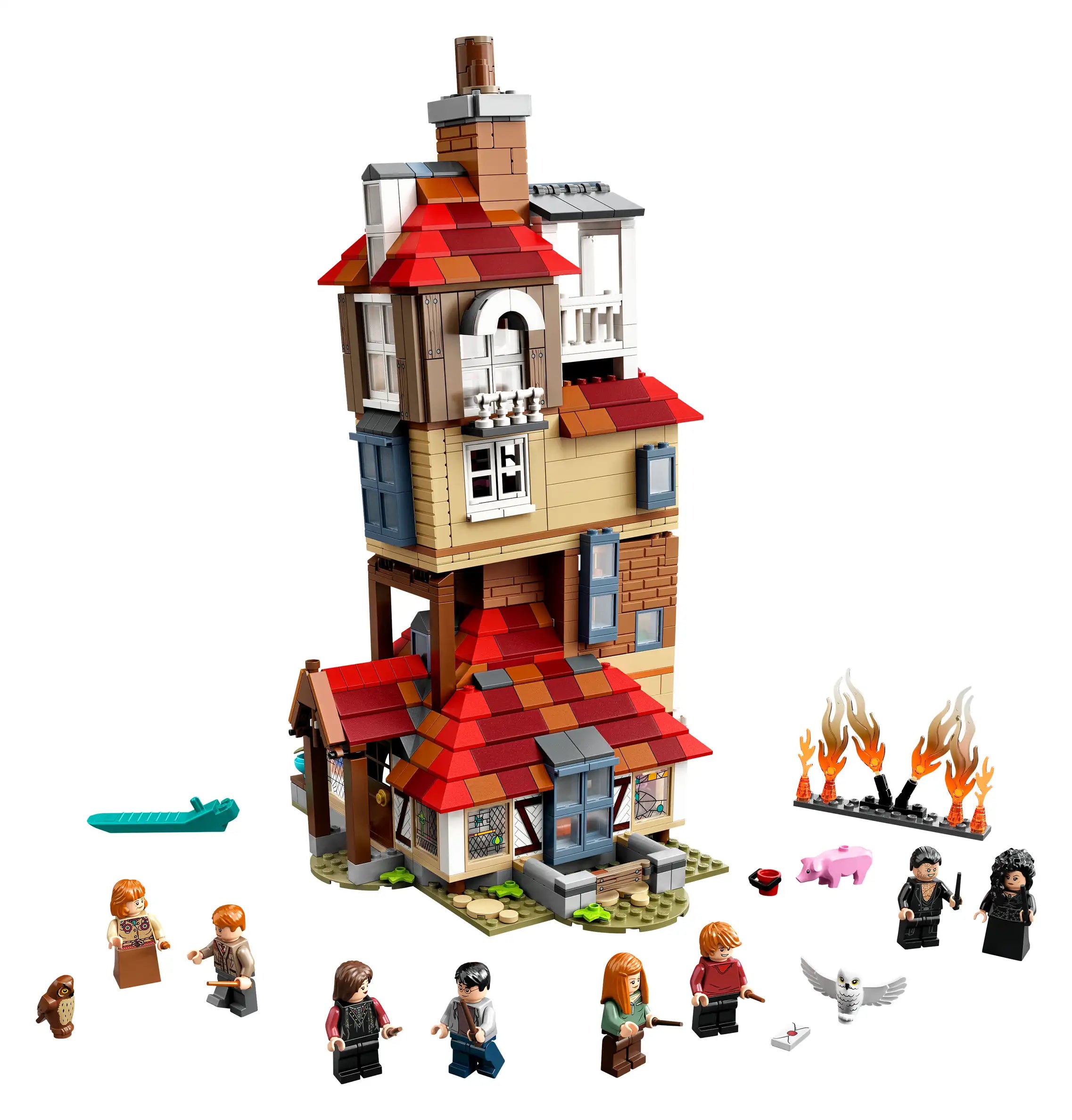 Compatible - Harry Potter - 75980 - Attack on the Burrow - 1047 Pieces