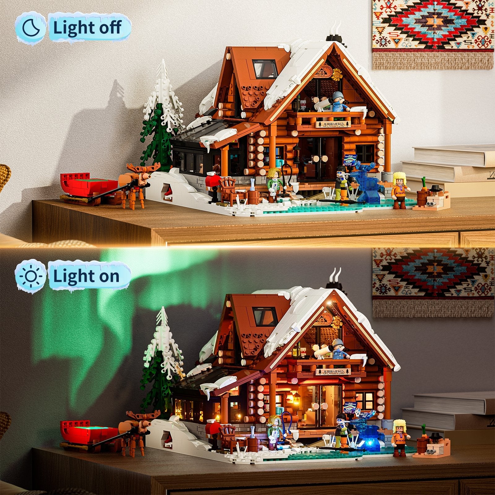 Funwhole/Lumibricks - F9090 - Aurora Cabin - 2425 Pieces