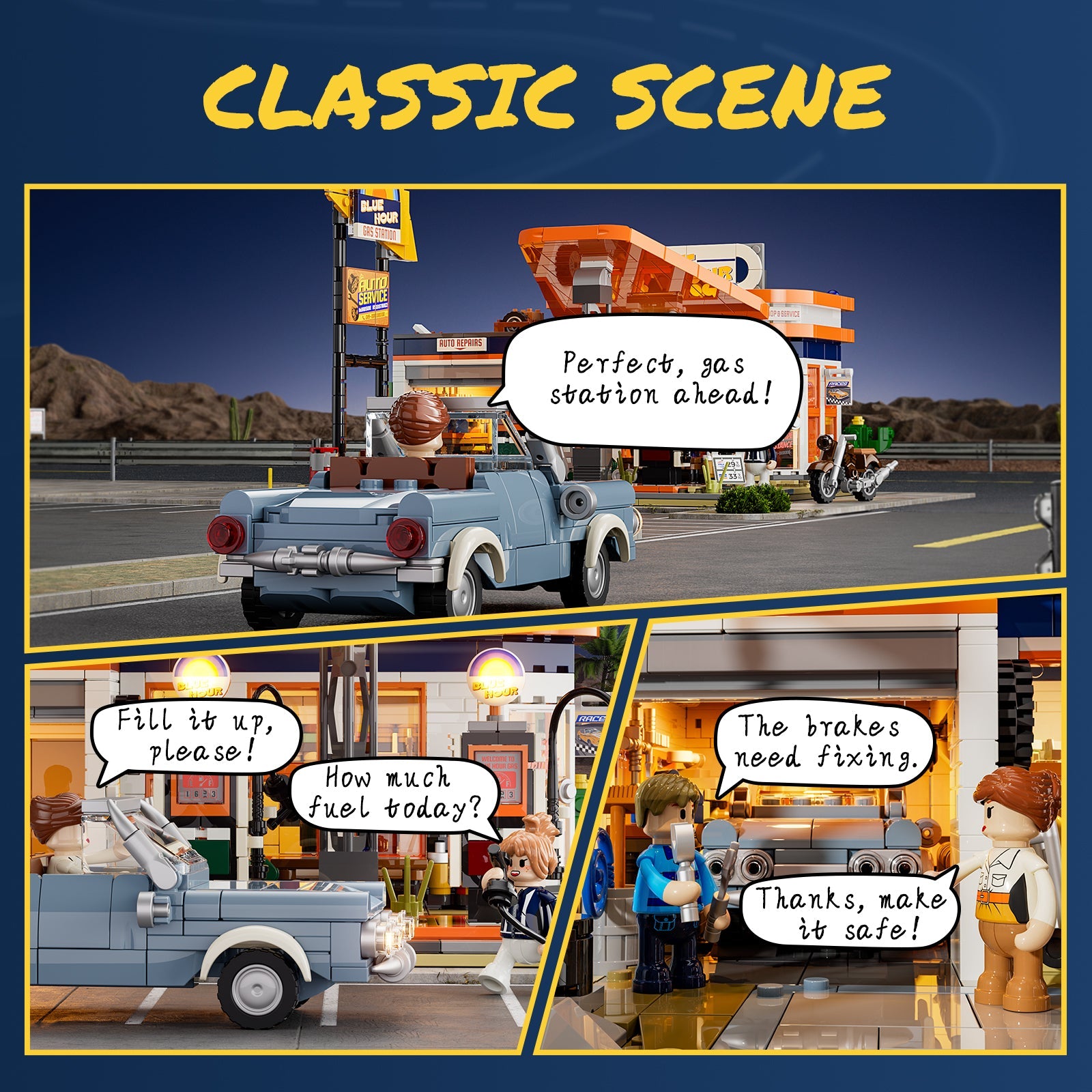 Lumibricks/Funwhole - F9065 - Gas Station - 1608 Pieces