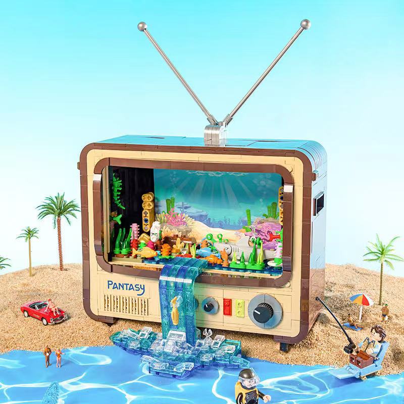 Pantasy - 61008 - Retro 1960s Vintage Television - 1,208 pieces