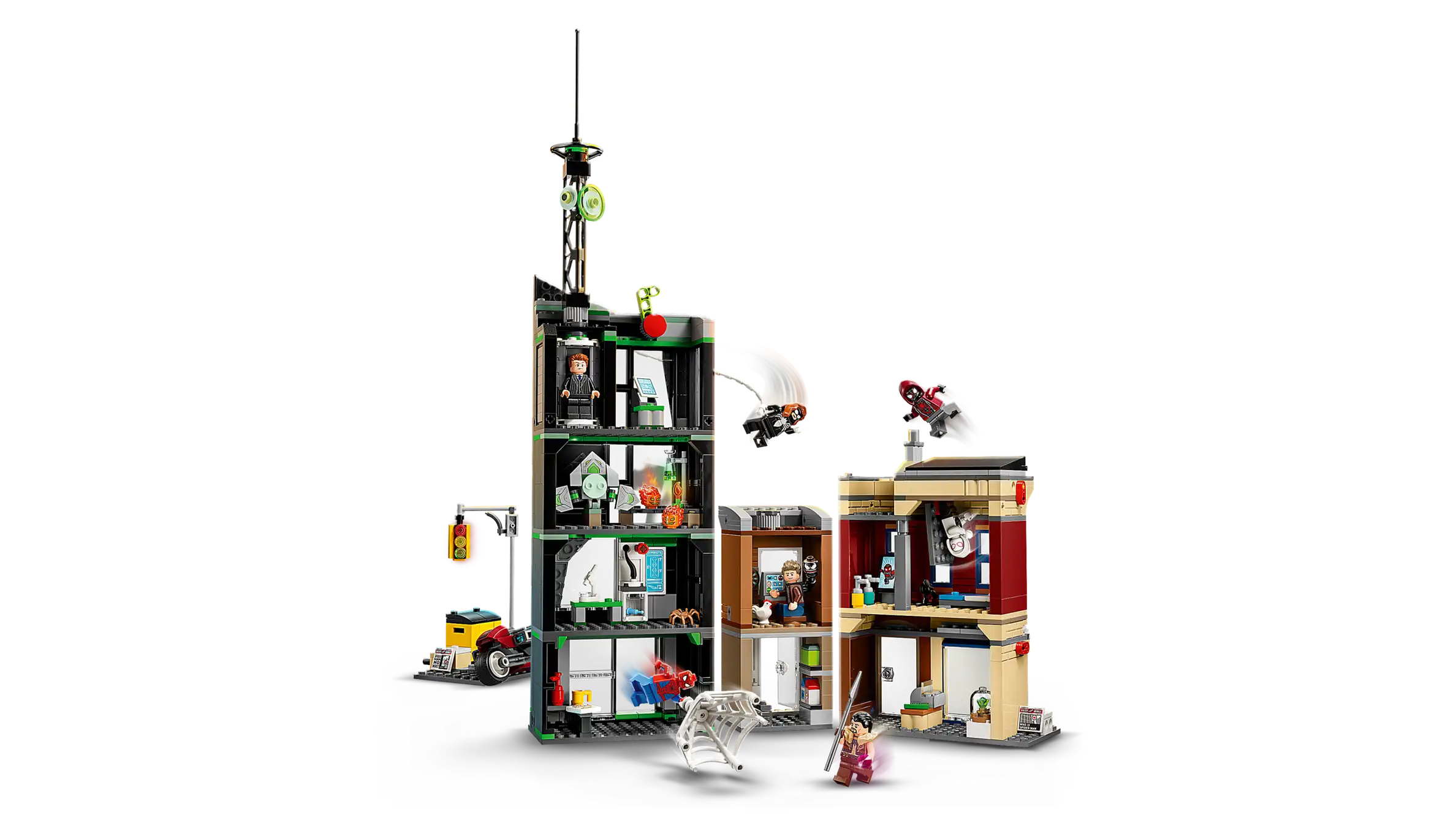 Compatible - Marvel - 76324 - Spider-Man vs Oscorp - 808 Pieces