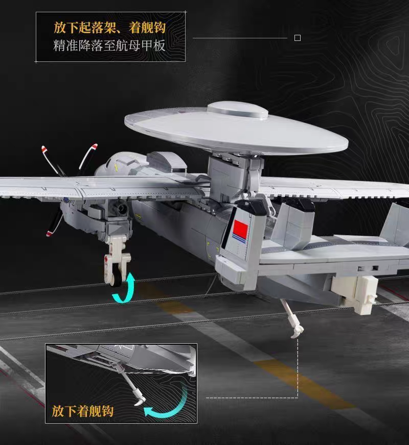 Keeppley - 23039 - J600 - Airborne Early Warning and Control System Aircraft - 1325 Pieces