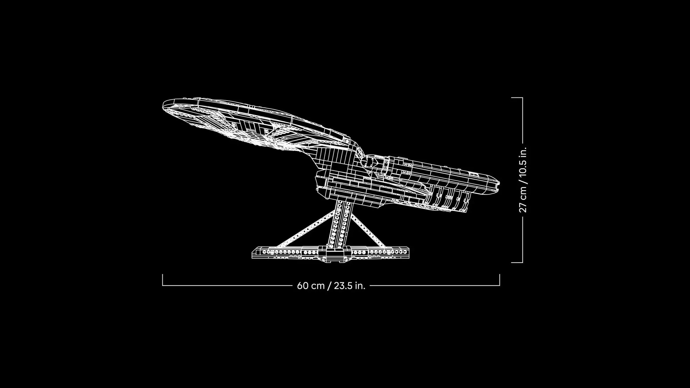 Compatible - Icons - 10356 - Star Trek USS Enterprise NCC-1701-DT - 3600 Pieces
