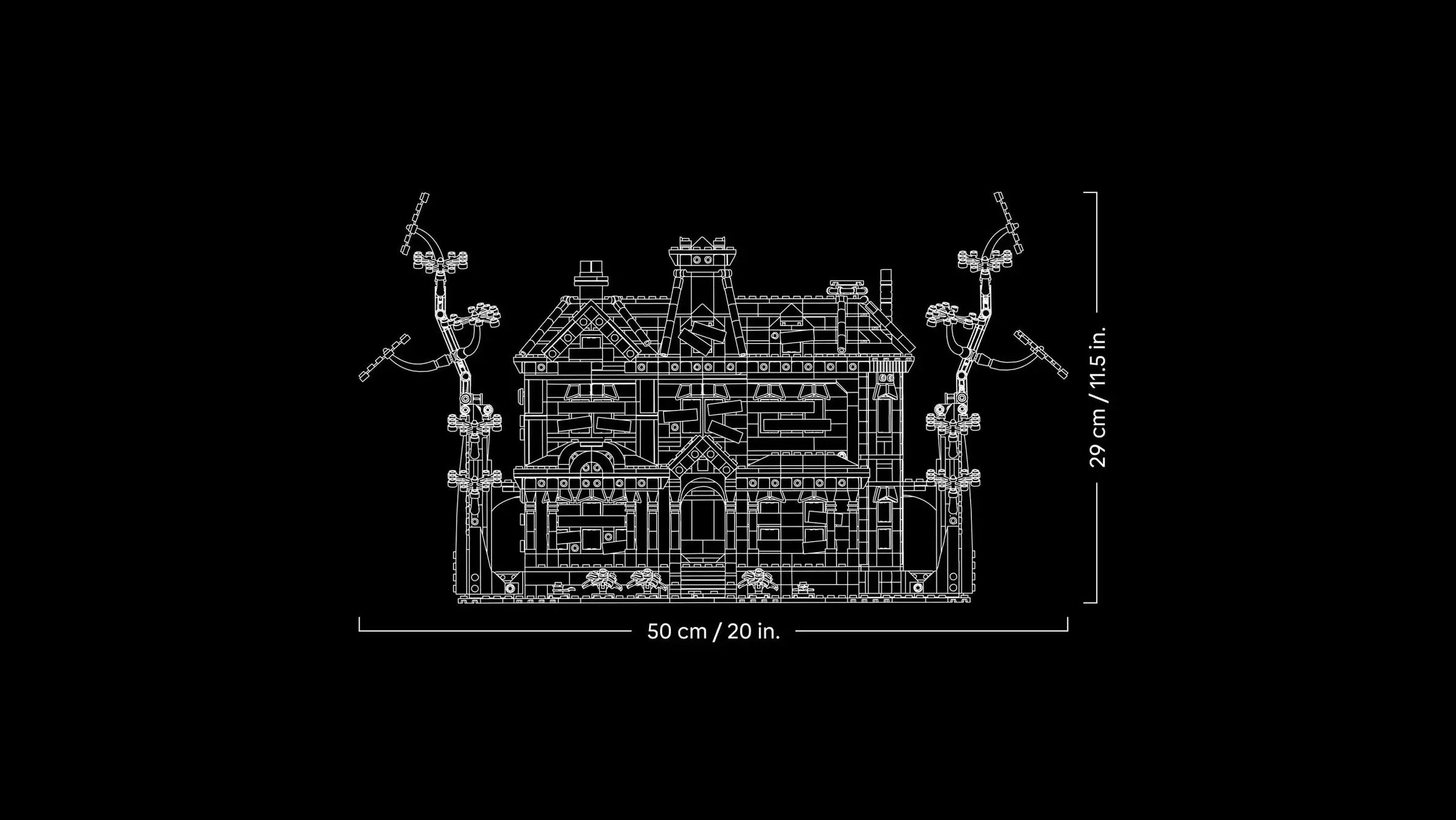 Compatible - Icons - 11370 - Stranger Things - The Creel House - 2593 Pieces