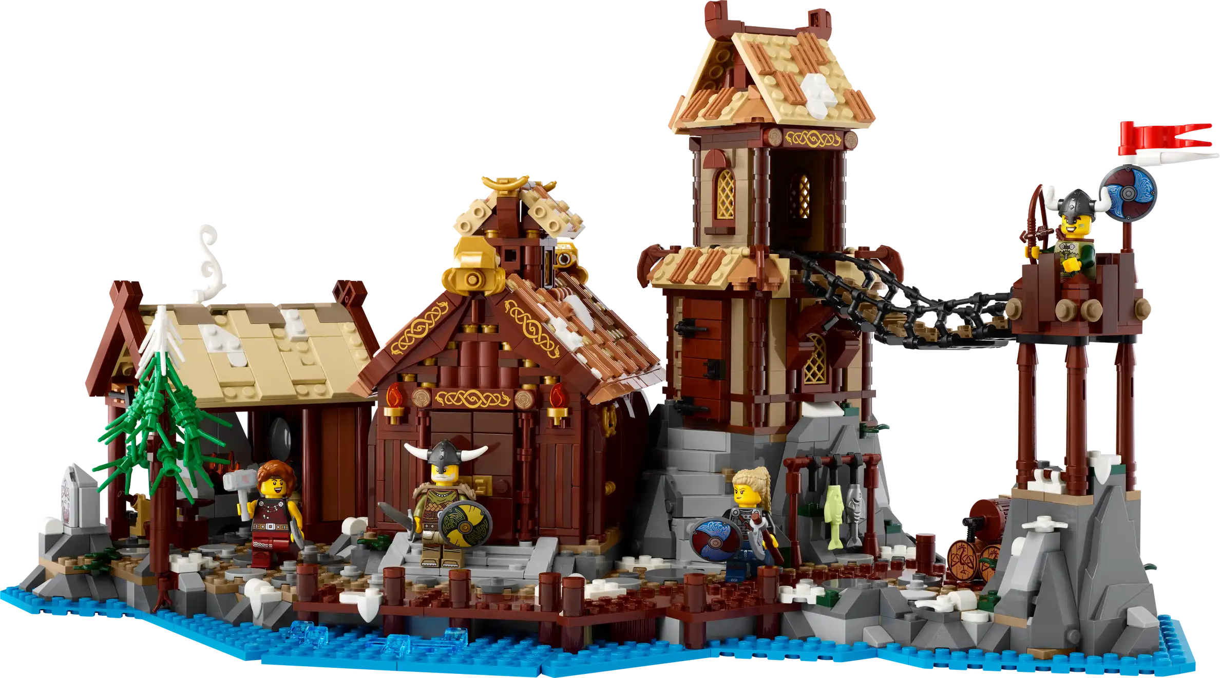 Compatible - IDEAS - 21343 - Viking Village - 2103 Pieces