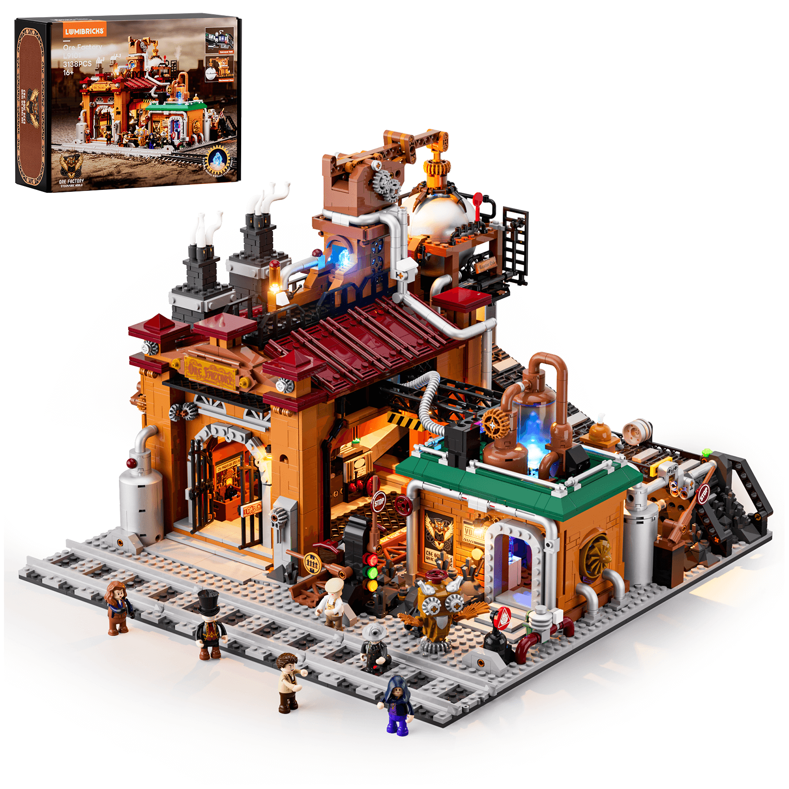 Funwhole/Lumibricks - F9101 - Iron Ore Factory - 3138 Pieces