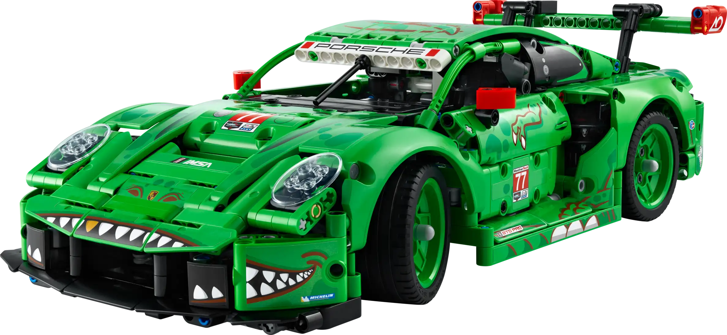 Compatible - Technic - 42224 - Porsche RSR GT3 R Rexy AO - 1313 Pieces