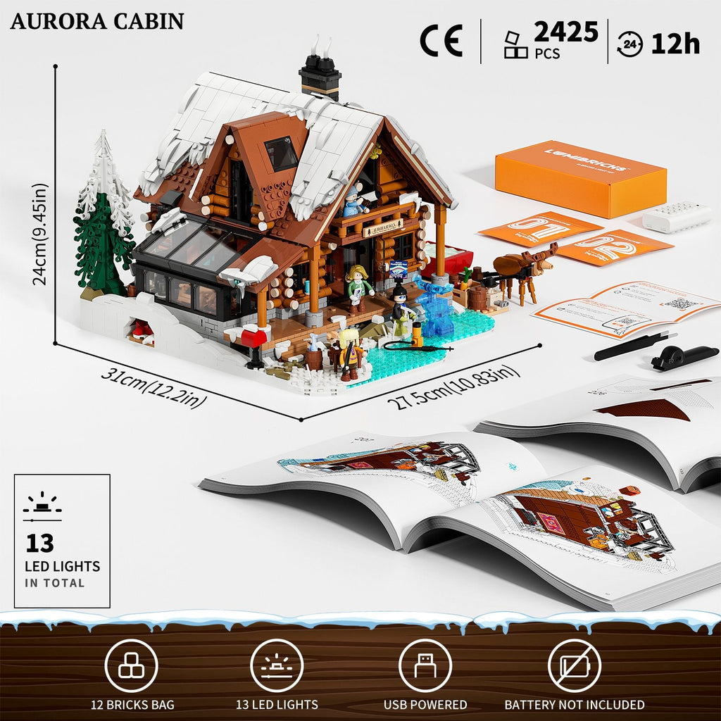 Funwhole/Lumibricks - F9090 - Aurora Cabin - 2425 Pieces