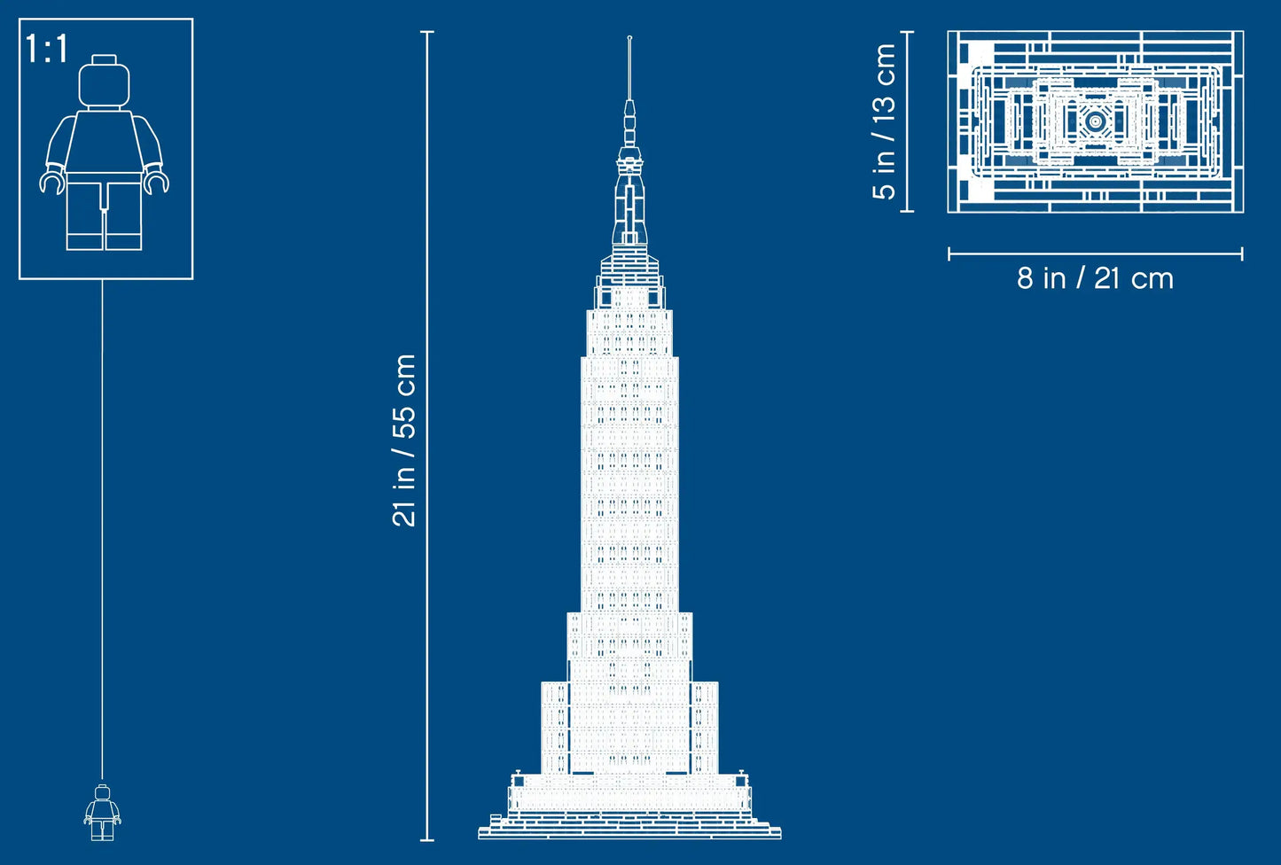 Compatible - 21046 - Architecture - The Empire State Building - 1767 Pieces
