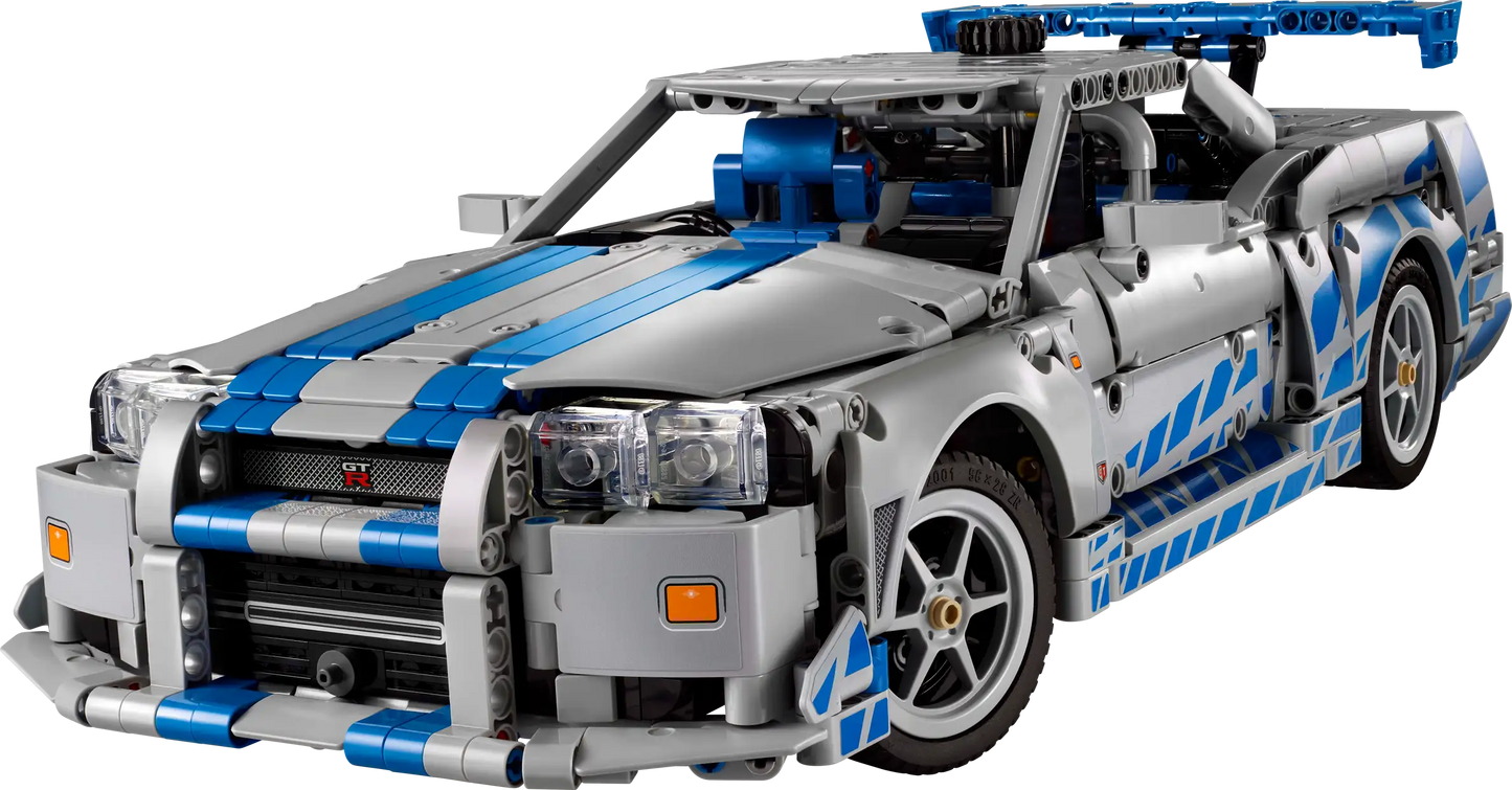 Compatible - 42210 - Technic - Fast And Furious - Nissan Skyline GTR (R34) - 1410 Pieces