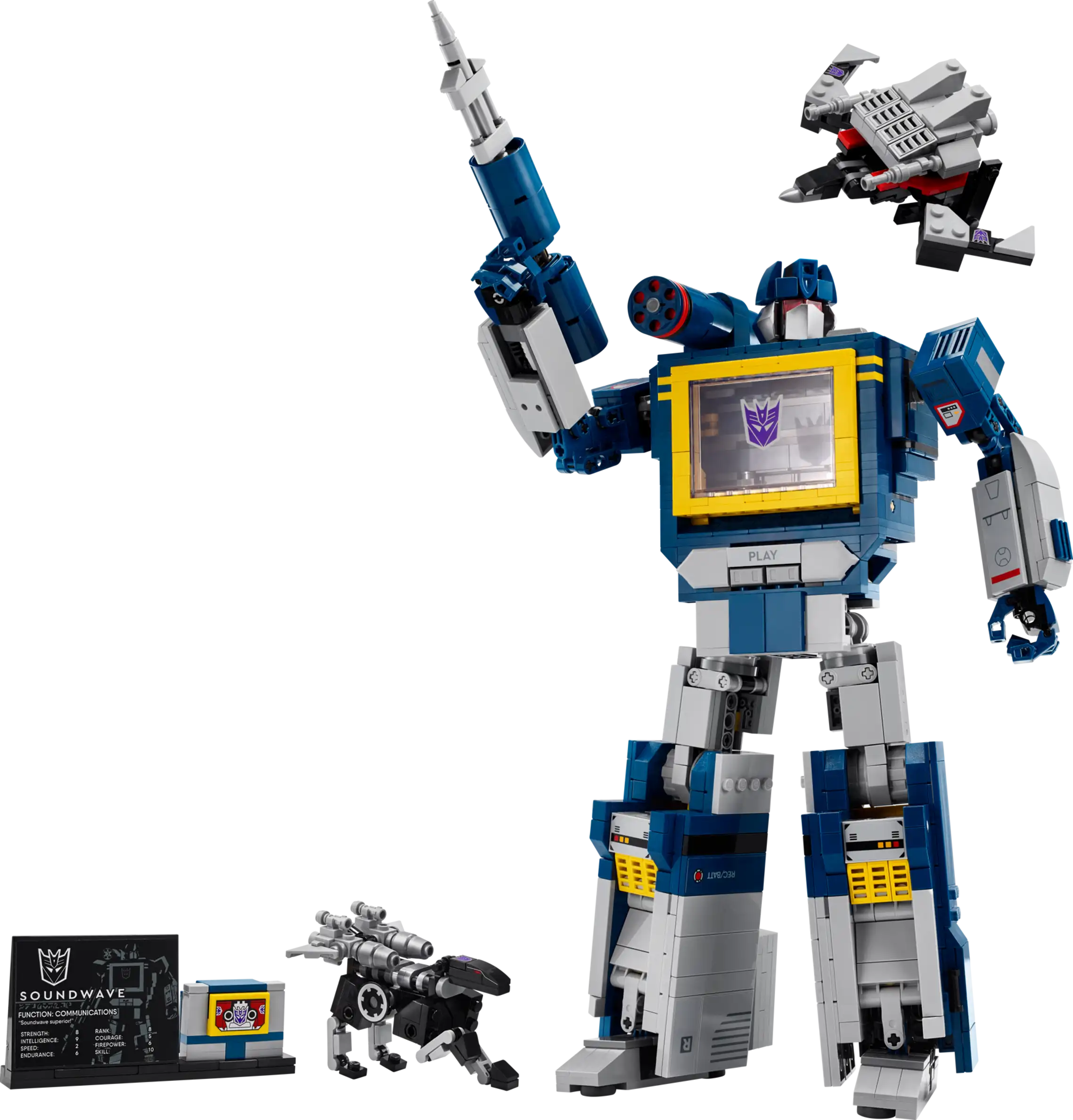 Compatible - Icons - 10358 - Transformers - Sound Wave - 1505 Pieces