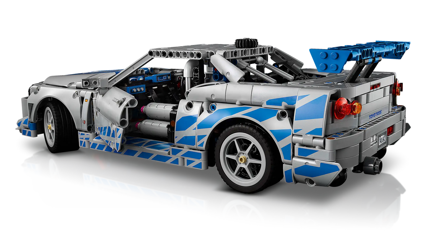 Compatible - 42210 - Technic - Fast And Furious - Nissan Skyline GTR (R34) - 1410 Pieces
