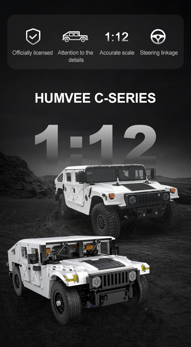 CaDA - C61027 - 1:12 Scale - Humvee - 1380 Pieces (Group Order Discount Not Applicable)