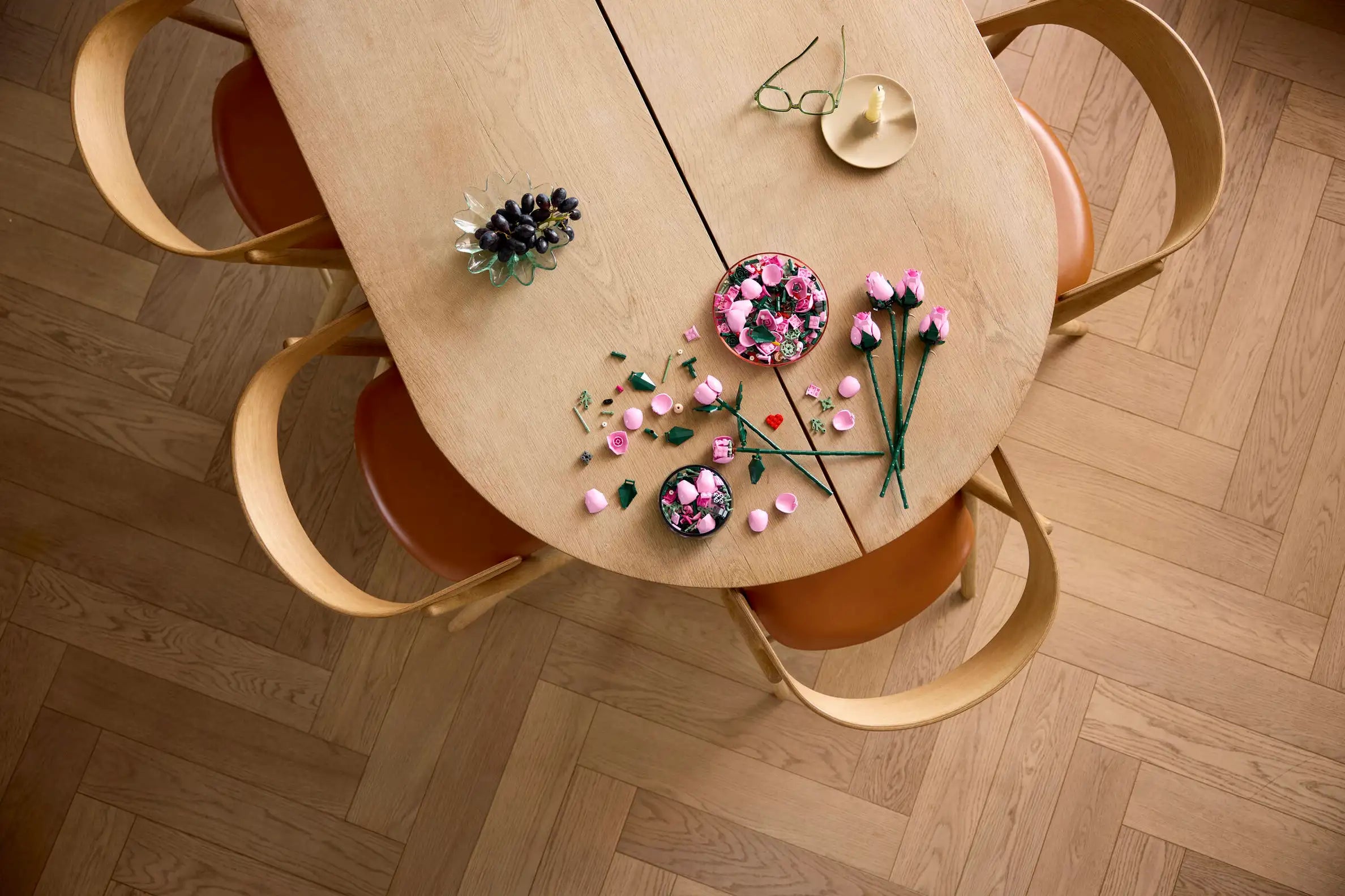 Compatible - Icons - 10374 - Botanicals - Bouquet of Pink Roses - 789 Pieces (Group Order Discount Not Applicable)