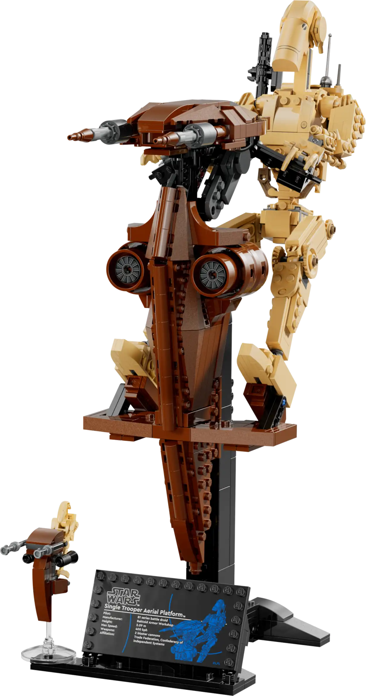 Compatible - 75428 - Star Wars - Battle Droids with STAP - 1088 Pieces