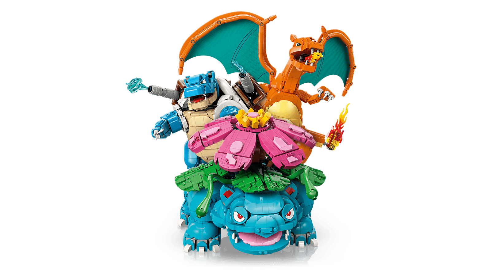 Compatible - 72153 - Pokémon - Venusaur, Charizard and Blastoise - 6838 Pieces (Group Order Discount Not Applicable)