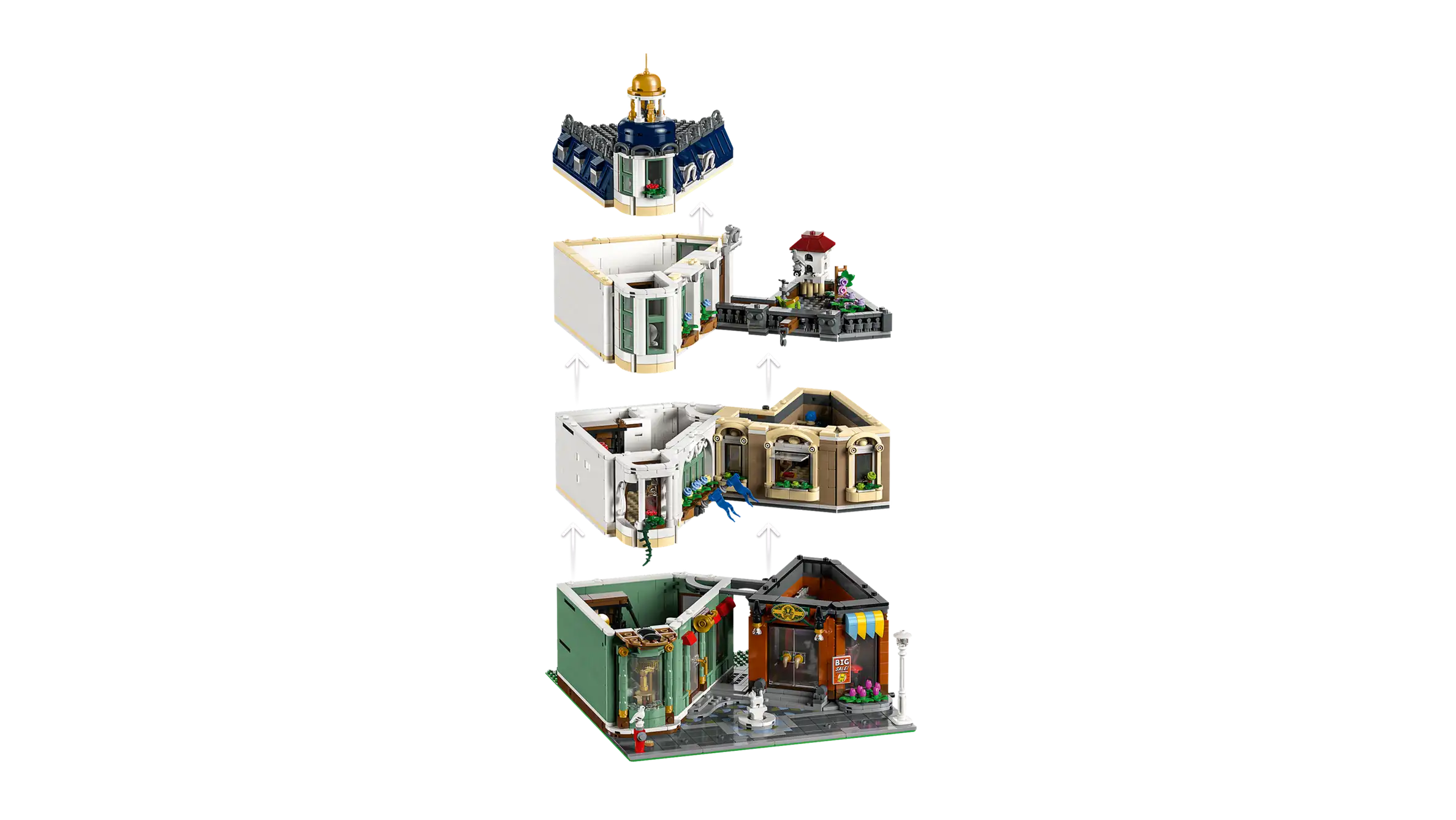 Compatible - Icons - 11371 - Shopping Street - 3456 Pieces