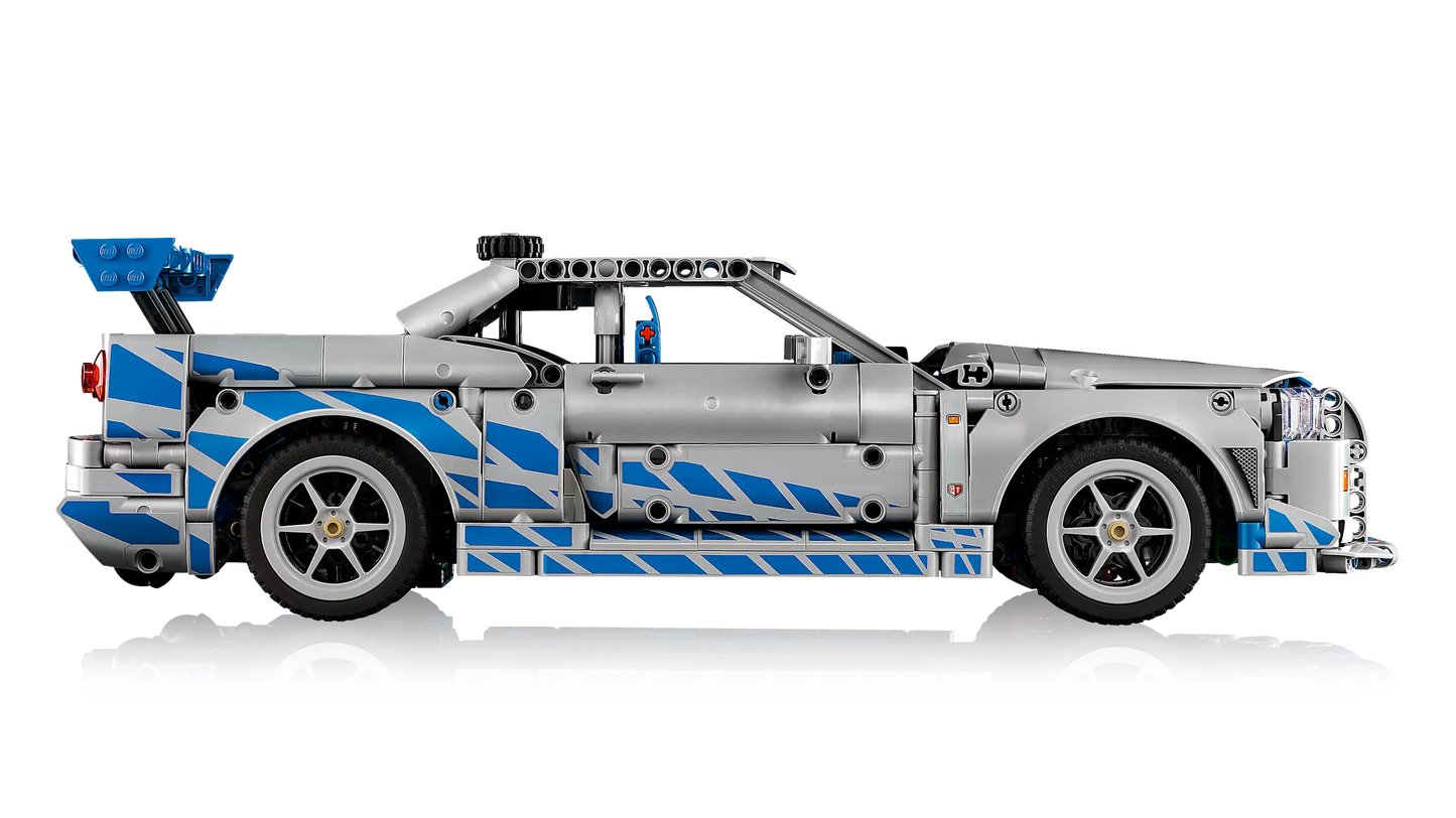 Compatible - 42210 - Technic - Fast And Furious - Nissan Skyline GTR (R34) - 1410 Pieces