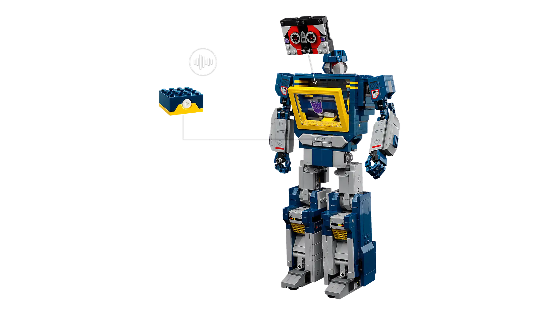 Compatible - Icons - 10358 - Transformers - Sound Wave - 1505 Pieces