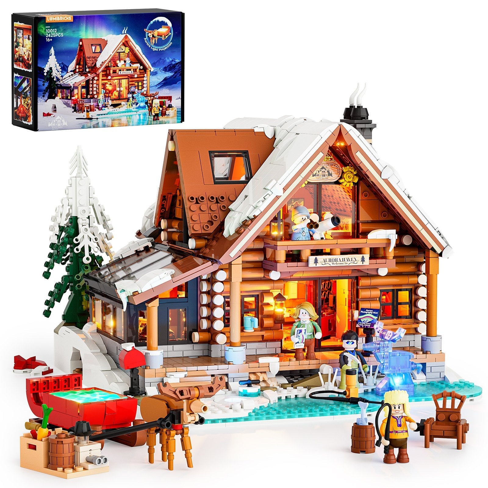 Lumibricks/Funwhole - F9090 - Aurora Cabin - 2425 Pieces