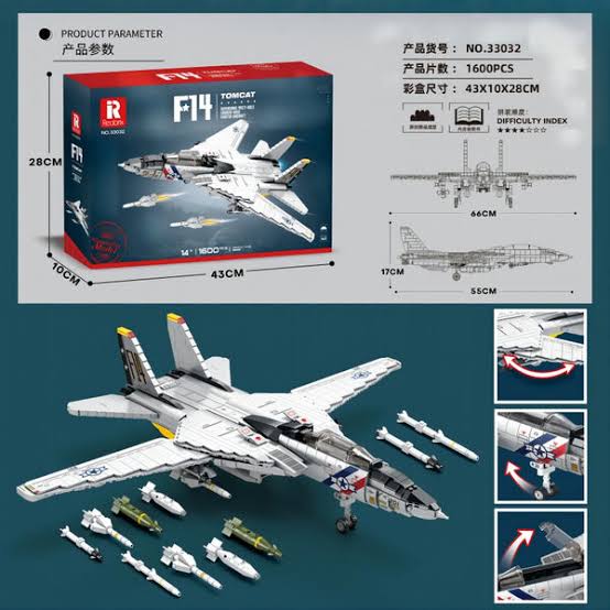 Reobrix - 33032 - F14 Tomcat - 1600 Piece