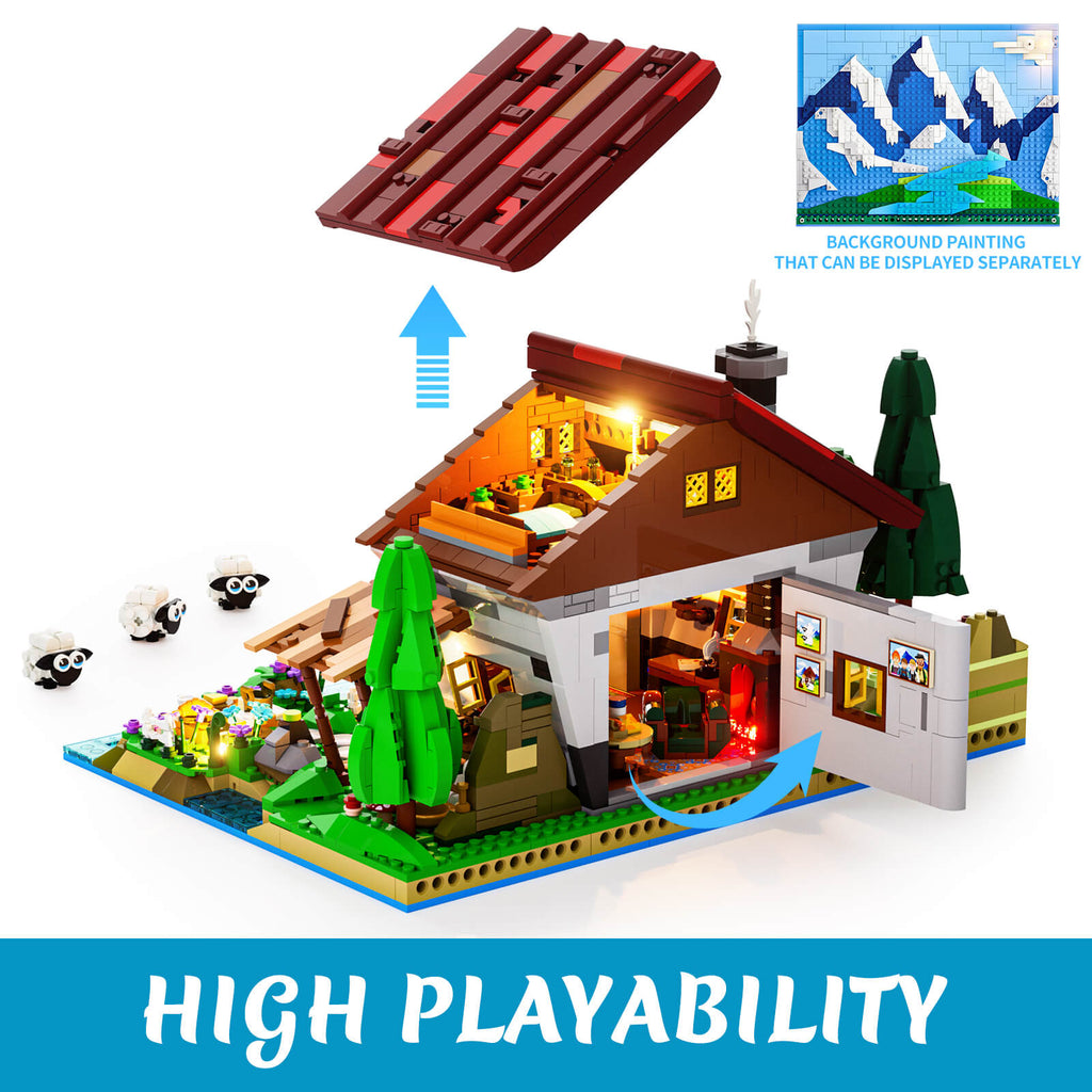 Funwhole/Lumibricks - F9094 - Shepherd's Cottage - 2265 Pieces