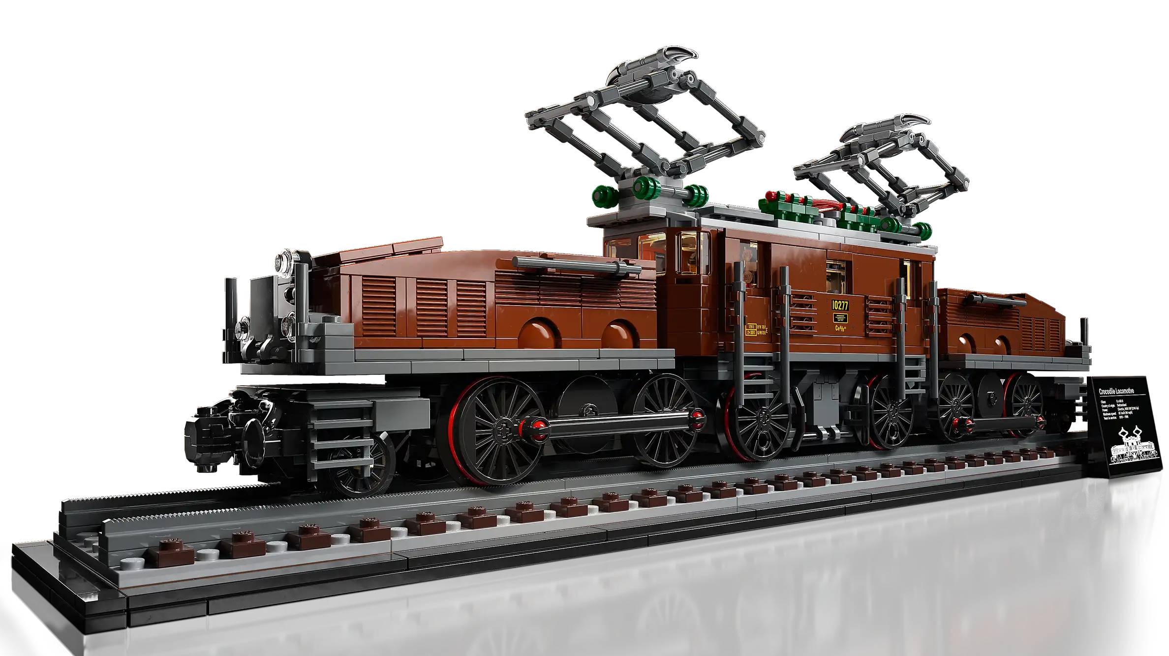 Compatible - Icons - 10277 - The Crocodile Locomotive - 1277 Pieces