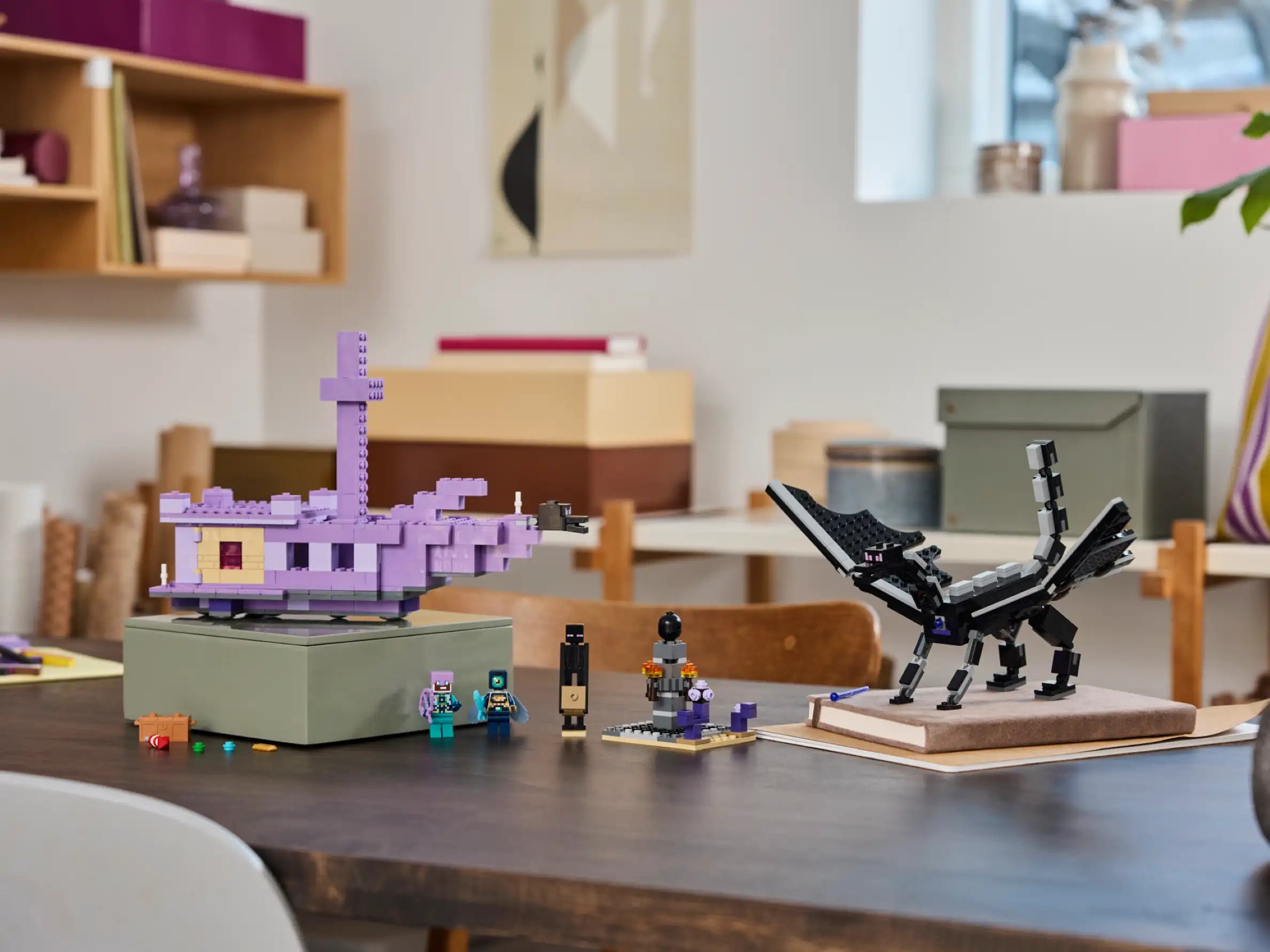 Compatible - Minecraft - 21264 - Ender Dragon and End Ship - 657 Pieces