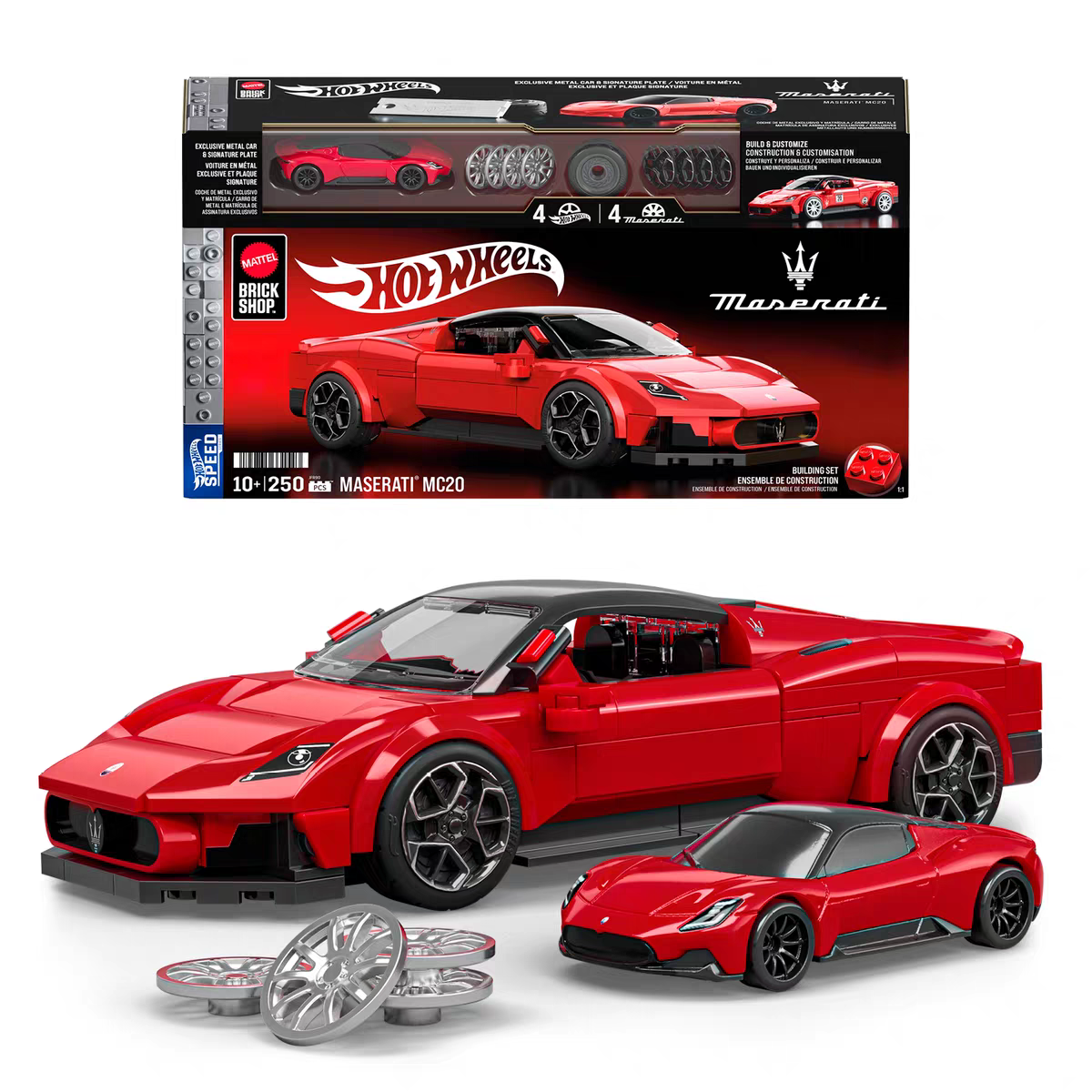 Mattel Brick Shop - Hot Wheels - Maserati MC20 - 250 Pieces