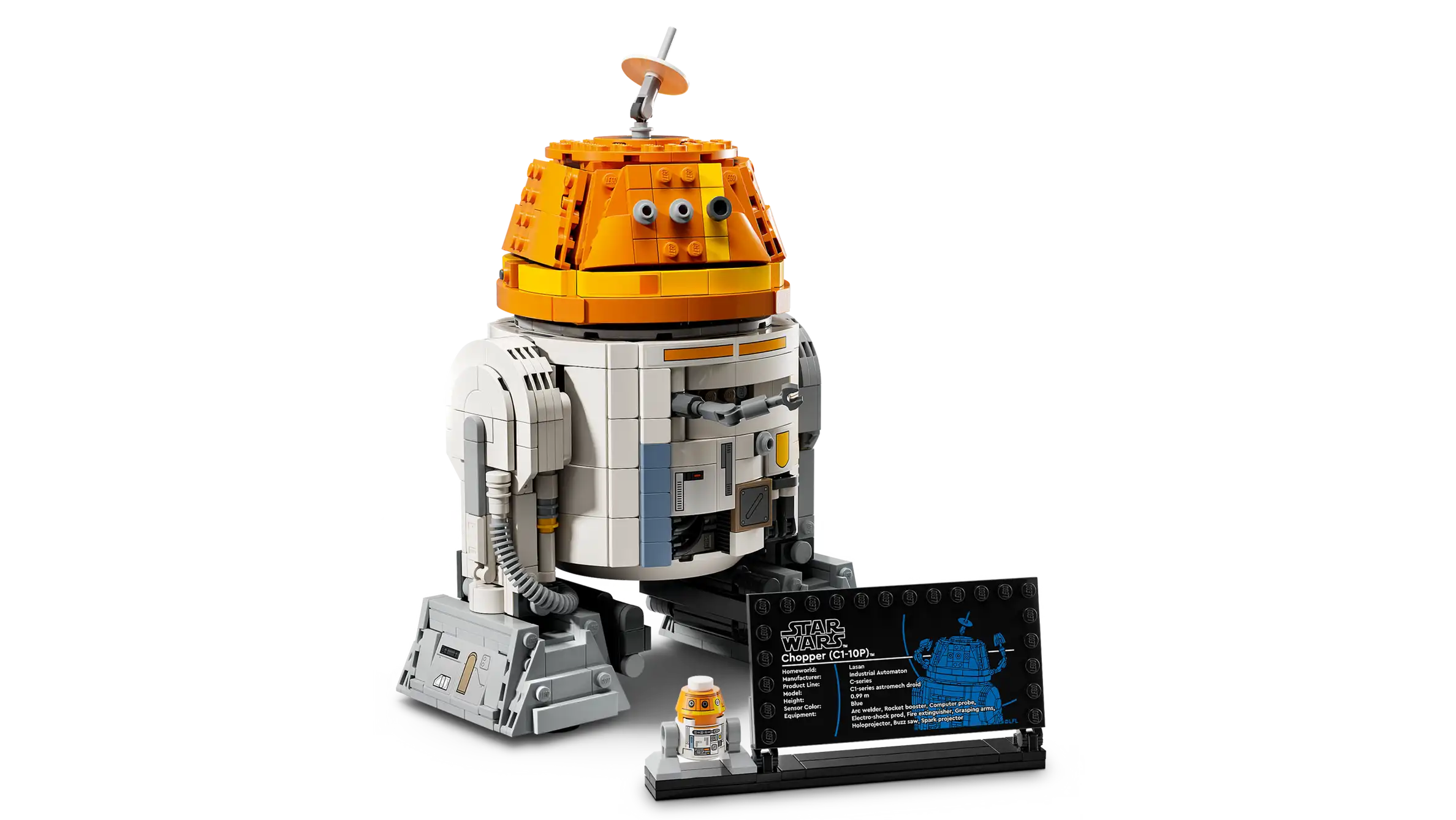Compatible - Star Wars - 75416 - Chopper (C1-10P) Astromech Droid - 1039 Pieces