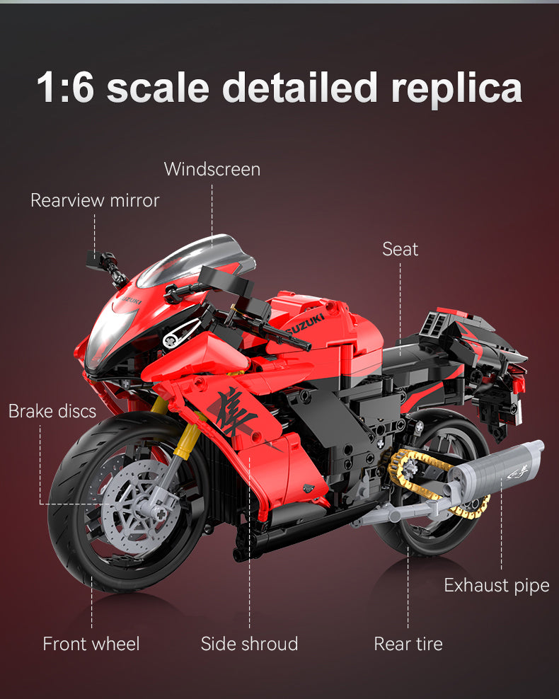 CaDA - C64051 - Suzuki Hayabusa - 1043 Pieces