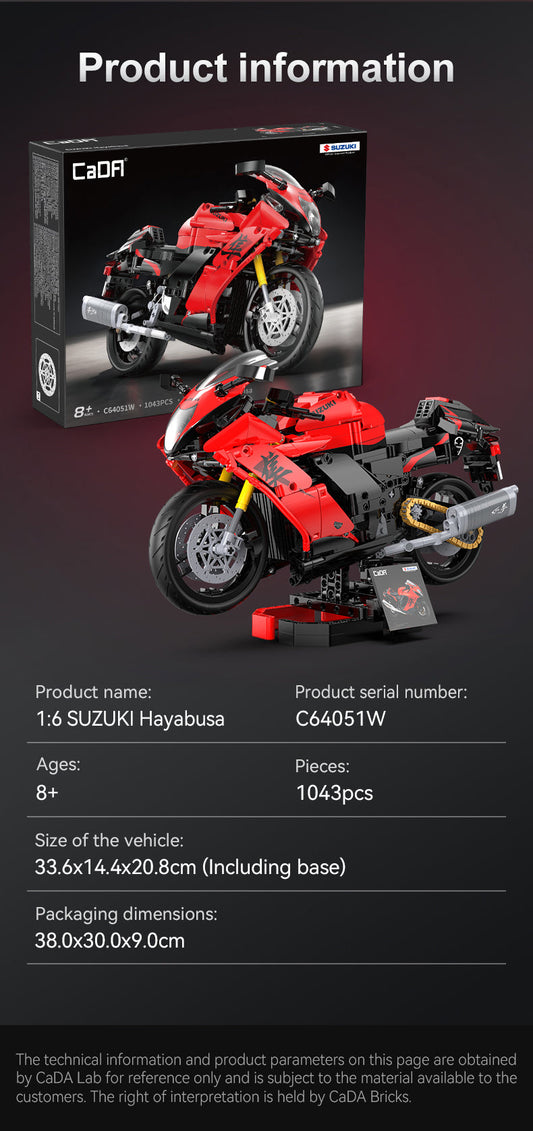 CADA - C64051 - Suzuki Hayabusa - 1043 Pieces