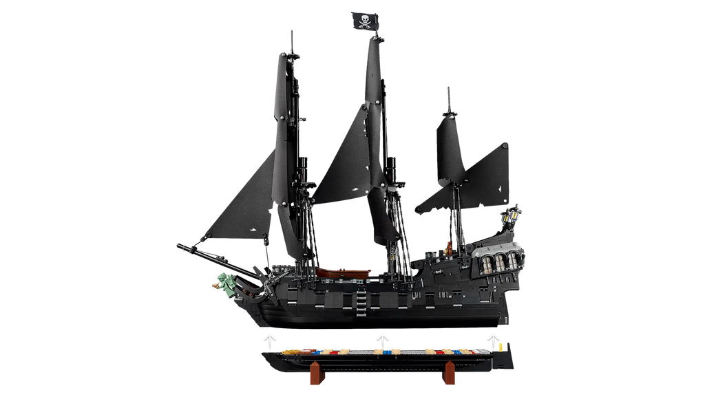Compatible - Icons - 10365 - Pirates of the Caribbean - Jack Sparrow’s Pirate Ship - 2862 Pieces