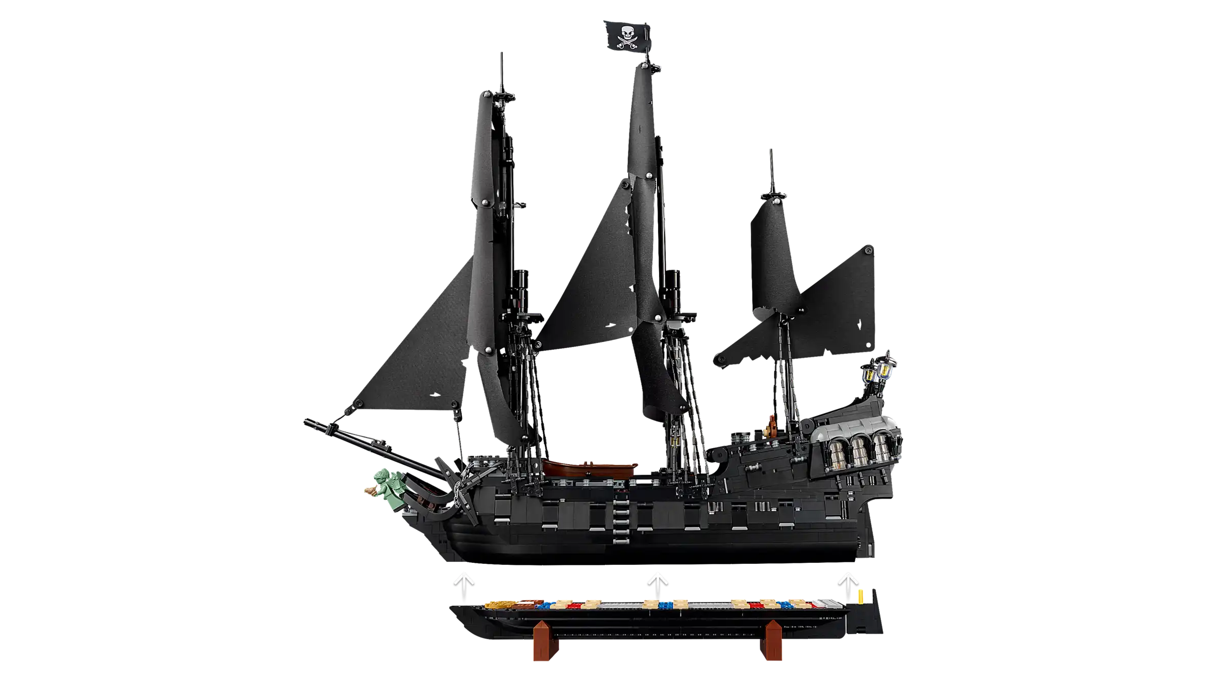 Compatible - Icons - 10365 - Pirates of the Caribbean - Jack Sparrow’s Pirate Ship - 2862 Pieces