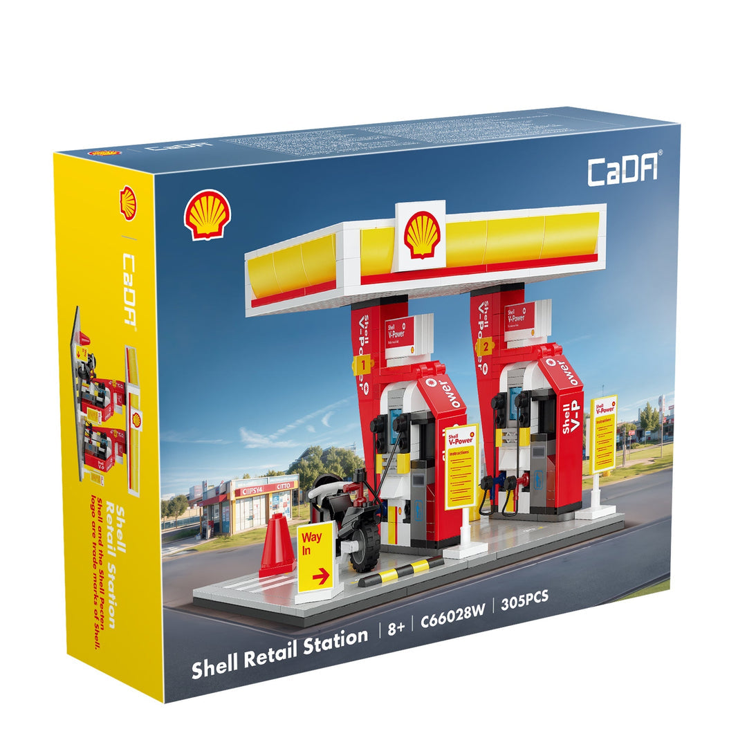 CaDA - C66028 - Shell Retail Station - 305 Pieces (Group Order Discount Not Applicable)