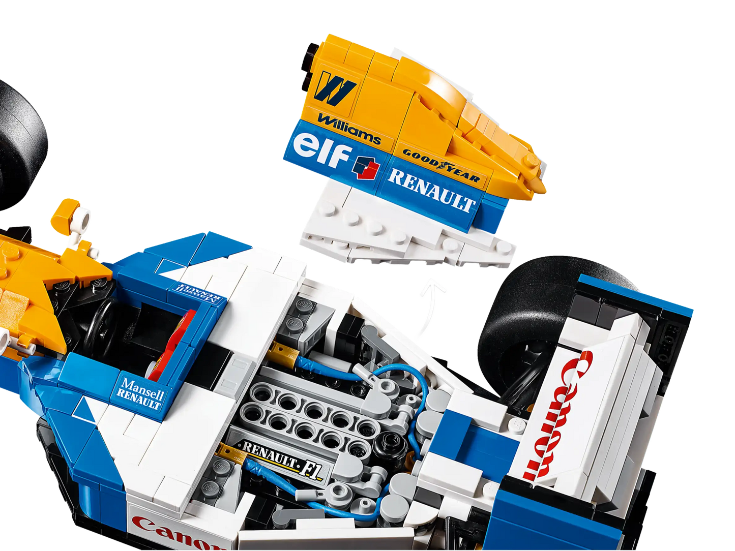 Compatible - 10353 - Icons - Williams Racing FW14B & Nigel Mansell - 799 Pieces