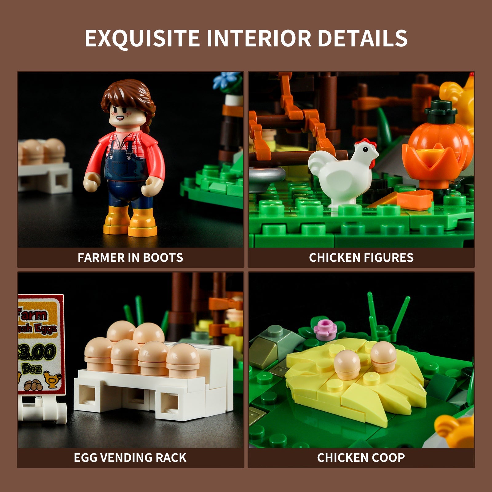 Lumibricks/Funwhole - F9034 - Farm Life - The Hen House - 323 Pieces
