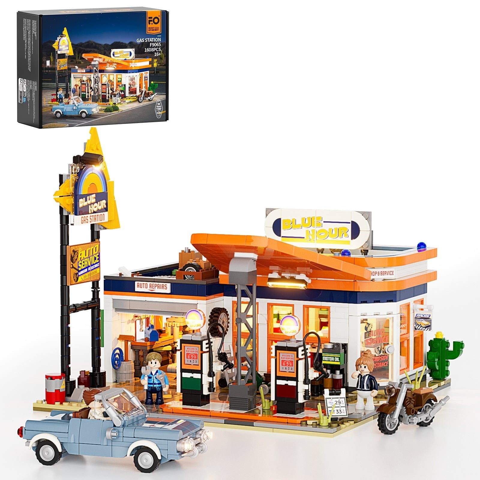 Lumibricks/Funwhole - F9065 - Gas Station - 1608 Pieces