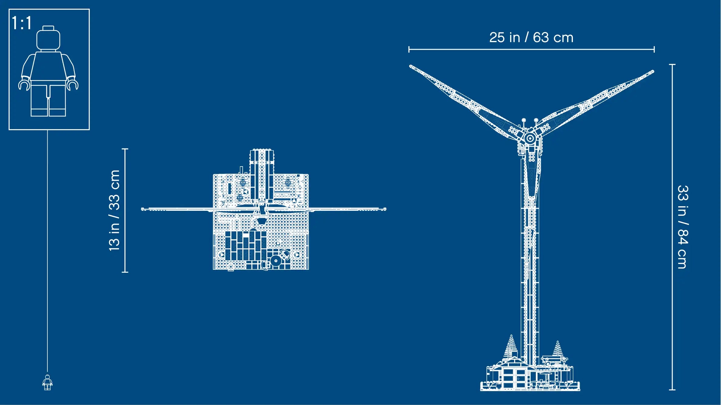 Compatible - Icons - 10268 - Vestas Wind Turbine - 828 Pieces