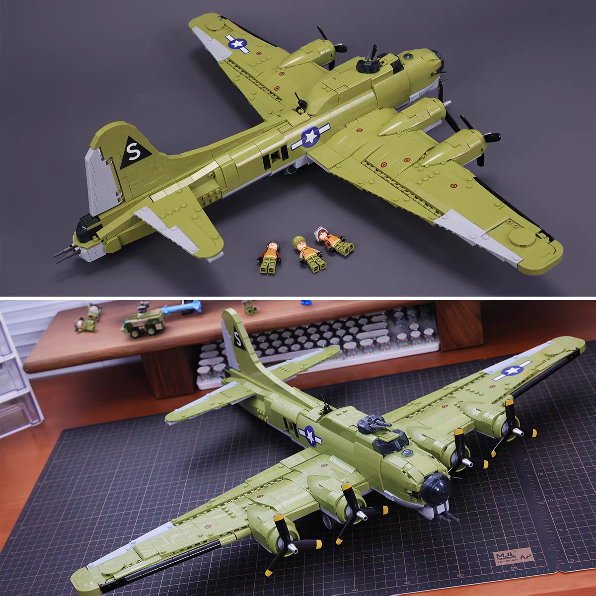 Sluban - M38-B1367 - B17 Bomber Flying Fortress - 1270 Pieces