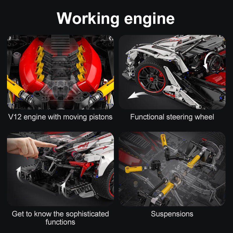 CADA - C61053 - Master Series - Apollo Evo Hypercar - 4465 Pieces - Dynamic Version