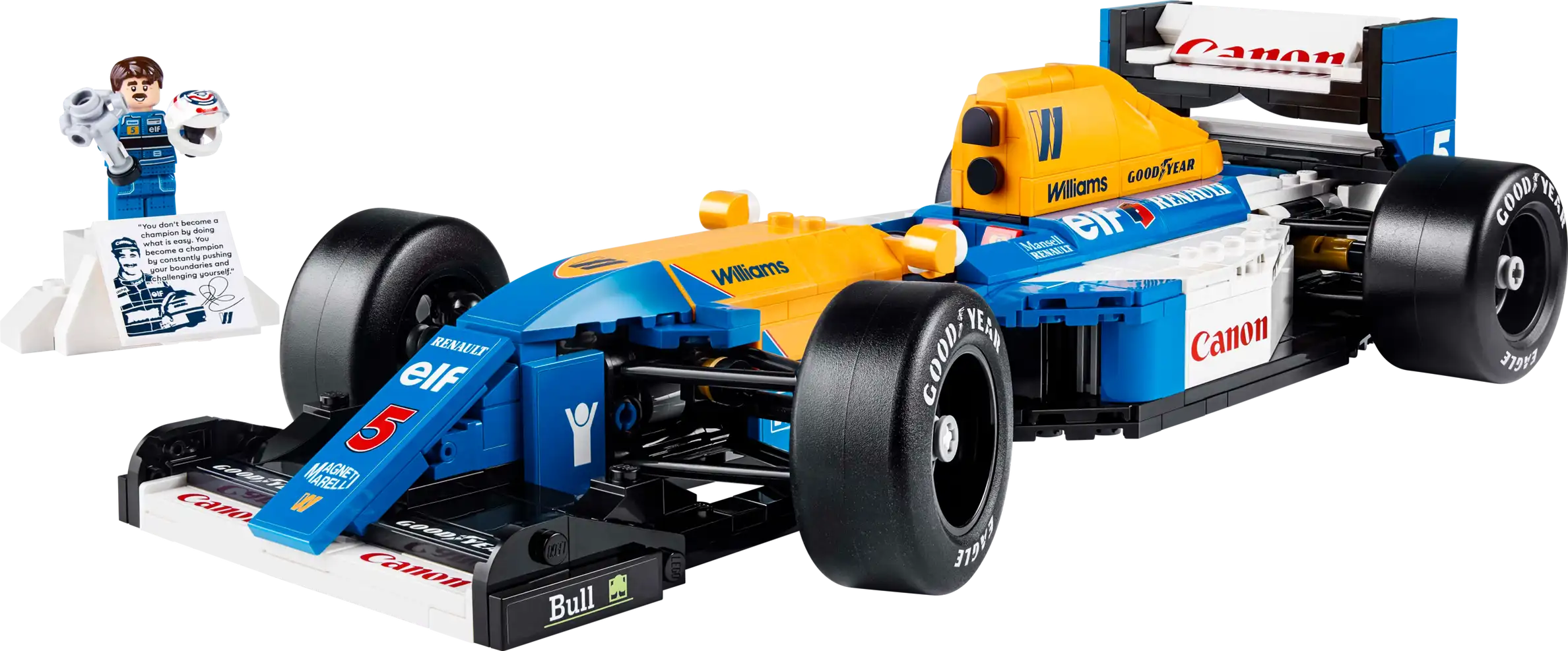 Compatible - Icons - 10353 - Williams Racing FW14B & Nigel Mansell - 799 Pieces