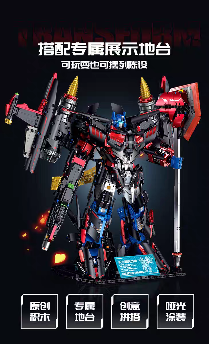 Guly - 10752 - Transformers - Skyfire Optimus Prime - 4598 Pieces