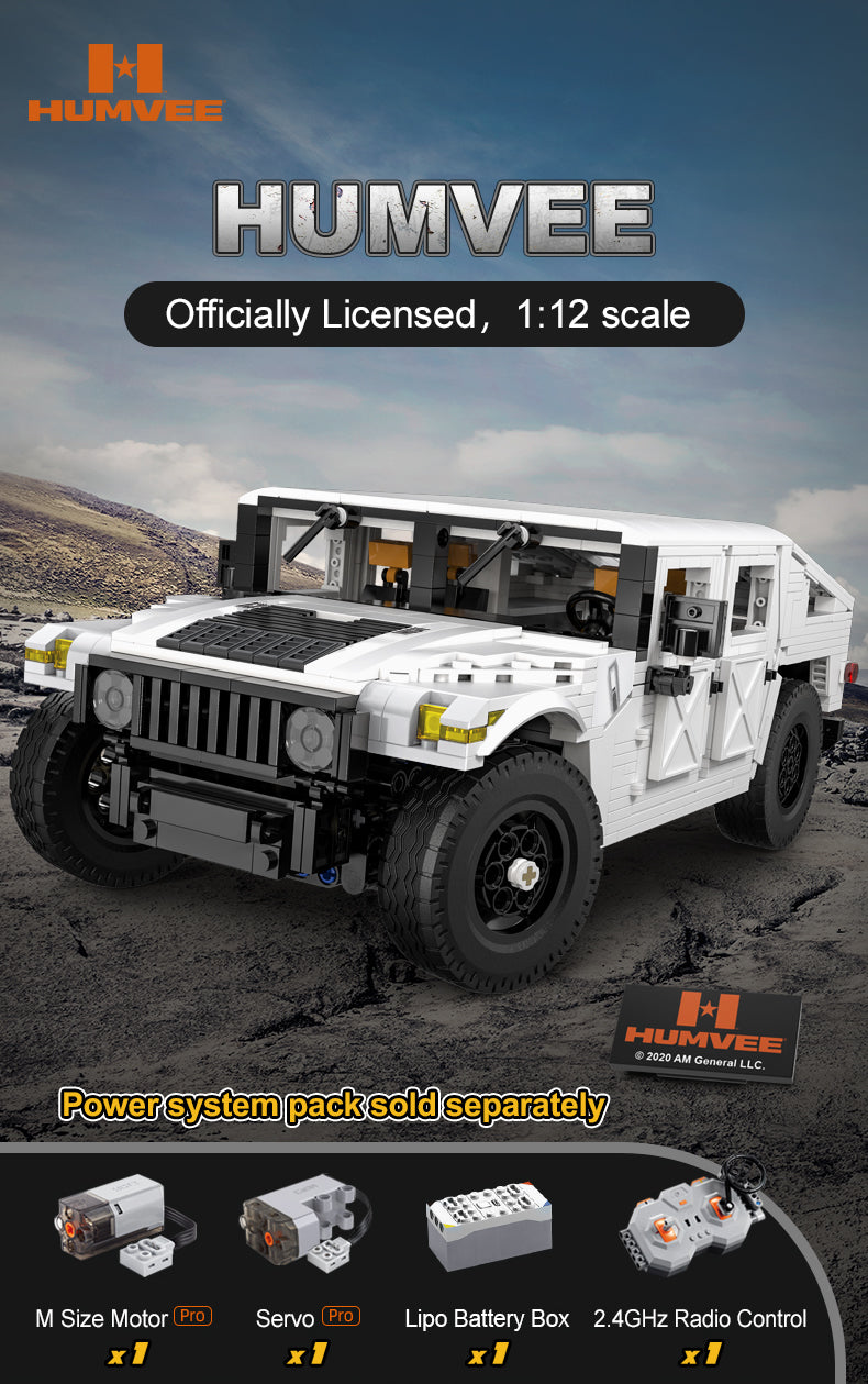 CaDA - C61027 - 1:12 Scale - Humvee - 1380 Pieces (Group Order Discount Not Applicable)
