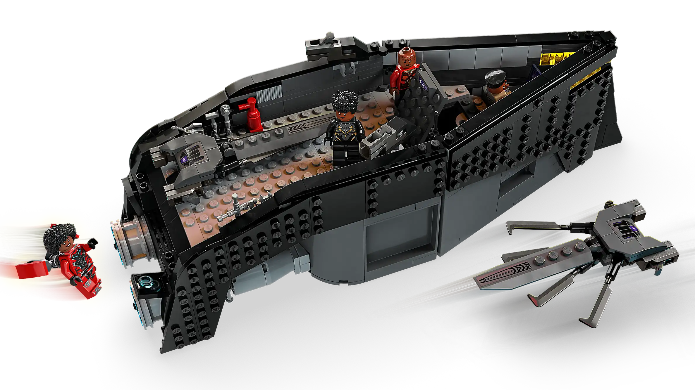 Compatible - Marvel - 76214 - Black Panther - War on the Water - 545 Pieces