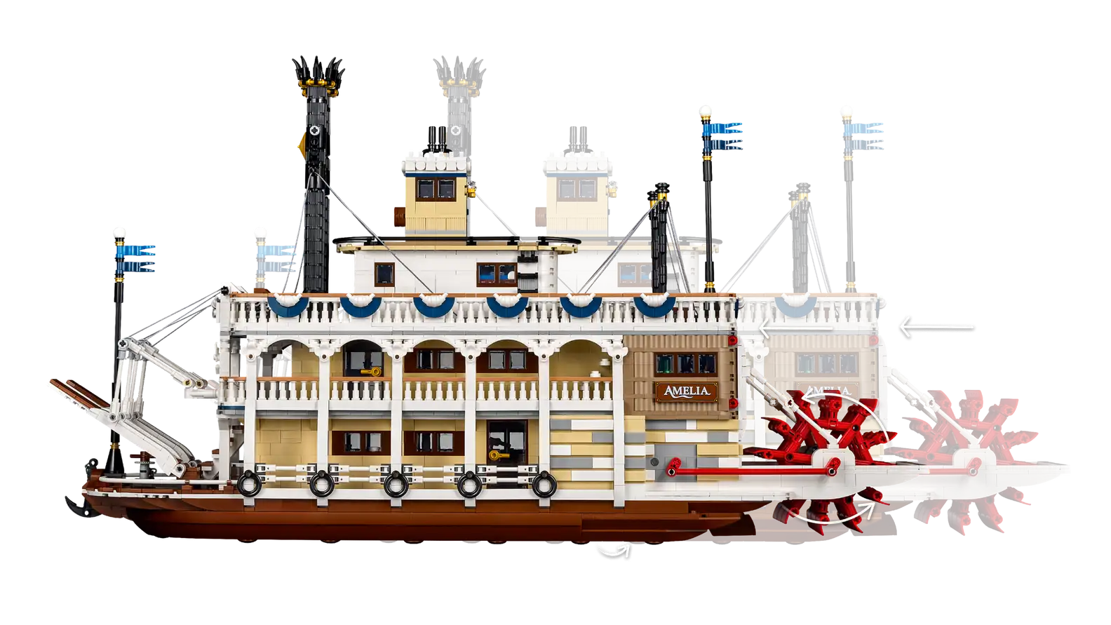 Compatible - IDEAS - 21356 - River Steamboat - 4090 Pieces