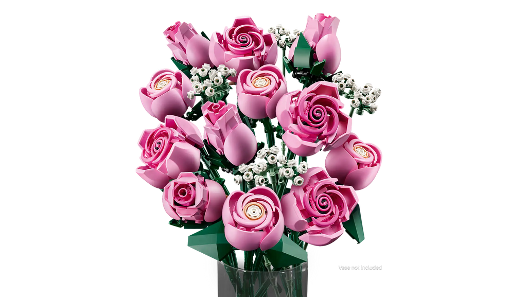 Compatible - Botanicals - 10374 - Bouquet of Pink Roses - 789 Pieces