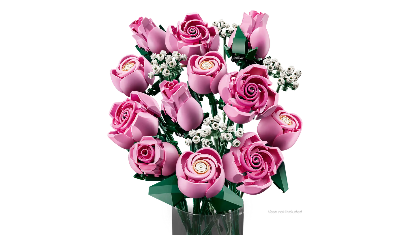 Compatible - 10374 - Botanicals - Bouquet of Pink Roses - 789 Pieces